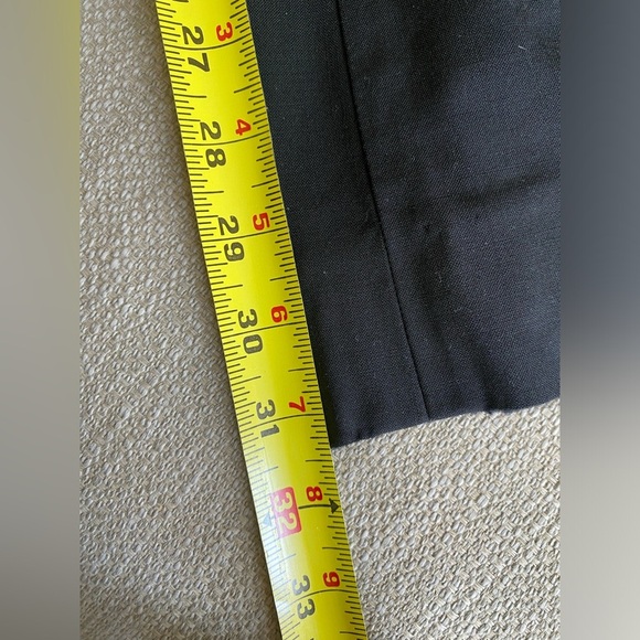 Theory Pants Women’s 2 Wool Trousers Wide Leg Low Rise Y2K Vintage Office Siren - Picture 10 of 12